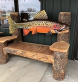 MCE Industries Handcarved Log Bench