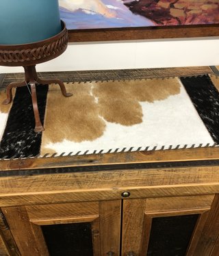 Gaucho Wide Cowhide Table Runner 3.5'x14" Gaucho Wide Cowhide Table Runner 3.5'x14"