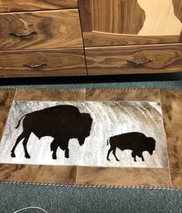 Gaucho Cowhide Buffalo & Calf 2x4 Rug