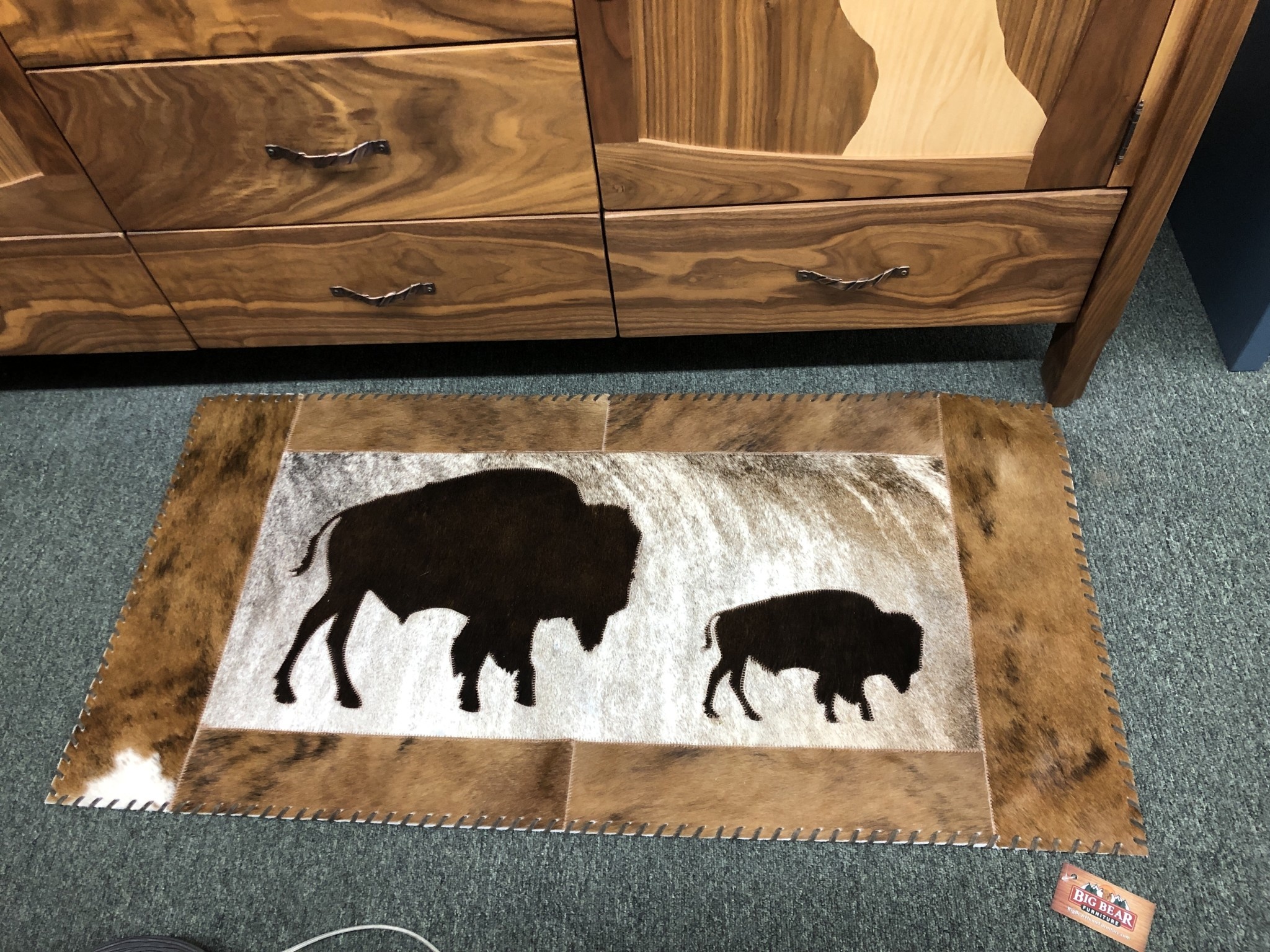 Gaucho Cowhide Buffalo & Calf 2x4 Rug