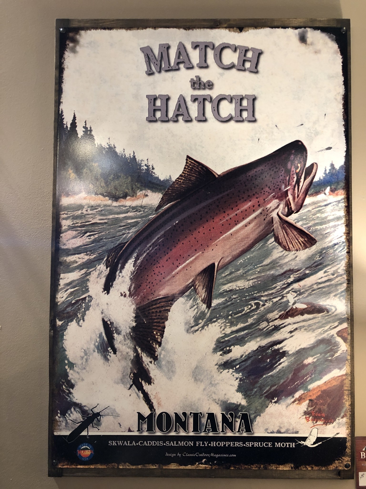 Classic Outdoor Magazines #4 Match the Hatch 24x36