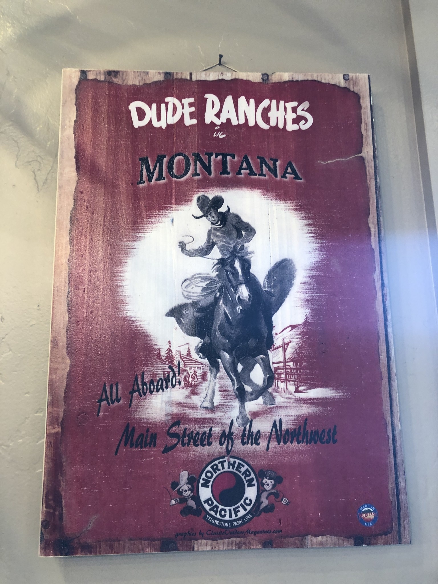 Classic Outdoor Magazines #10 Montana Dude Ranches 14x20 Wood
