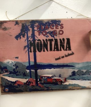 Classic Outdoor Magazines #42 Going Places 12x18 Wood Sign