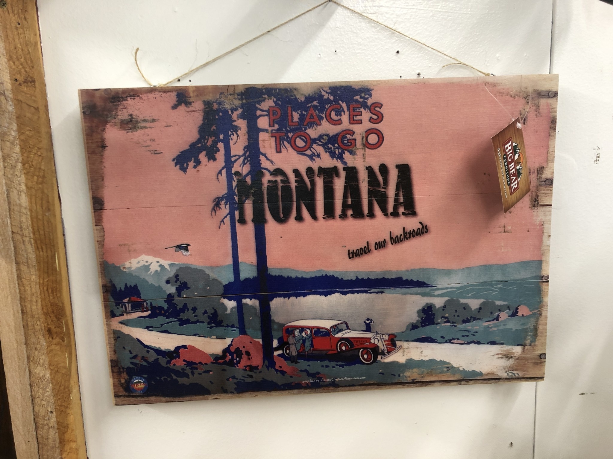 Classic Outdoor Magazines #42 Going Places 12x18 Wood Sign