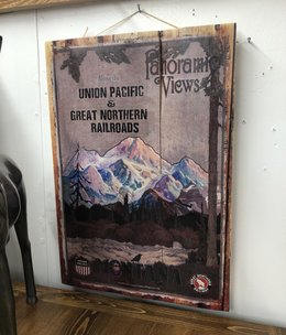 Classic Outdoor Magazines Montana Views 14x20 Wood Sign