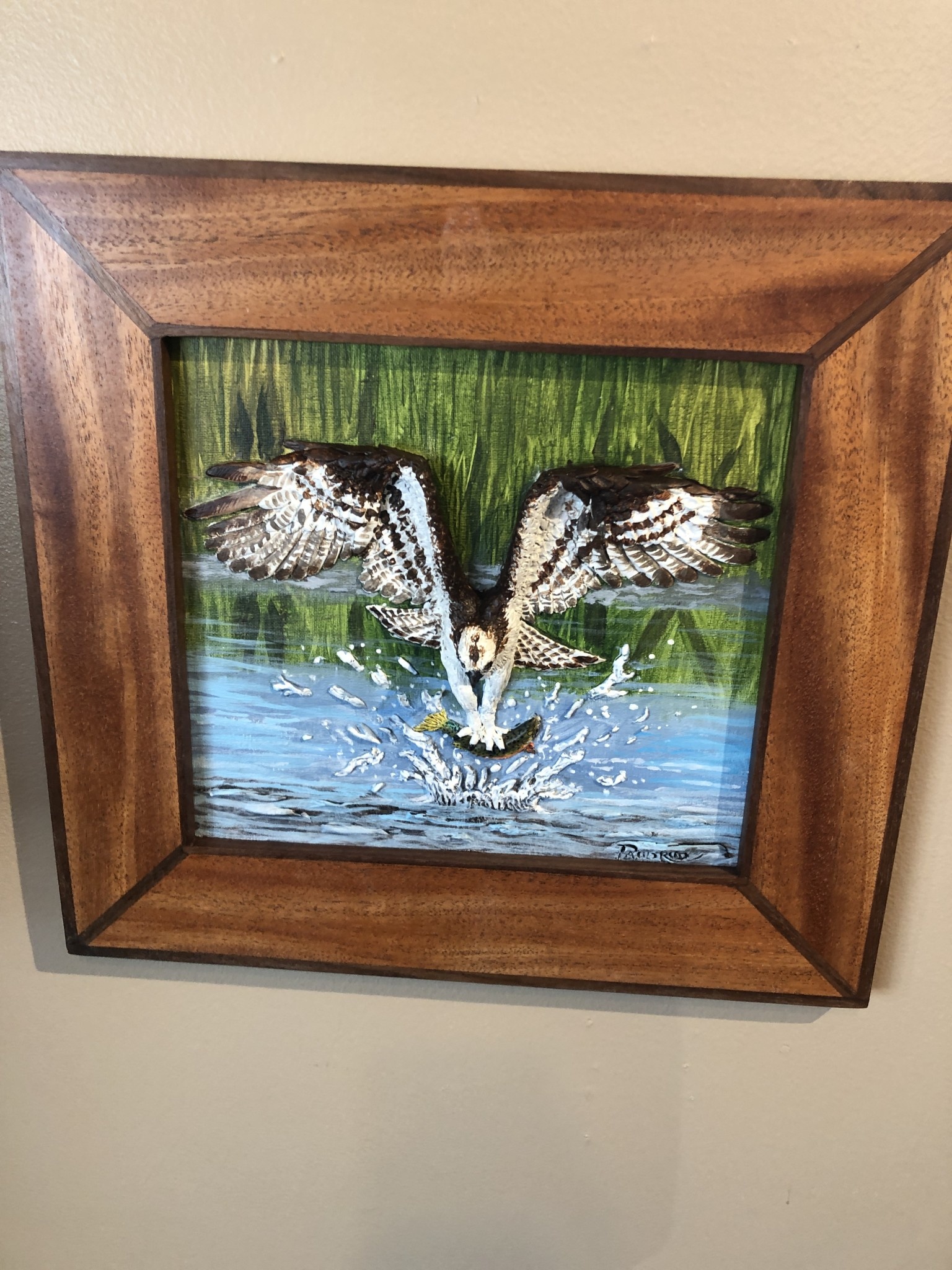 MCE Industries Original 3D Art with Osprey