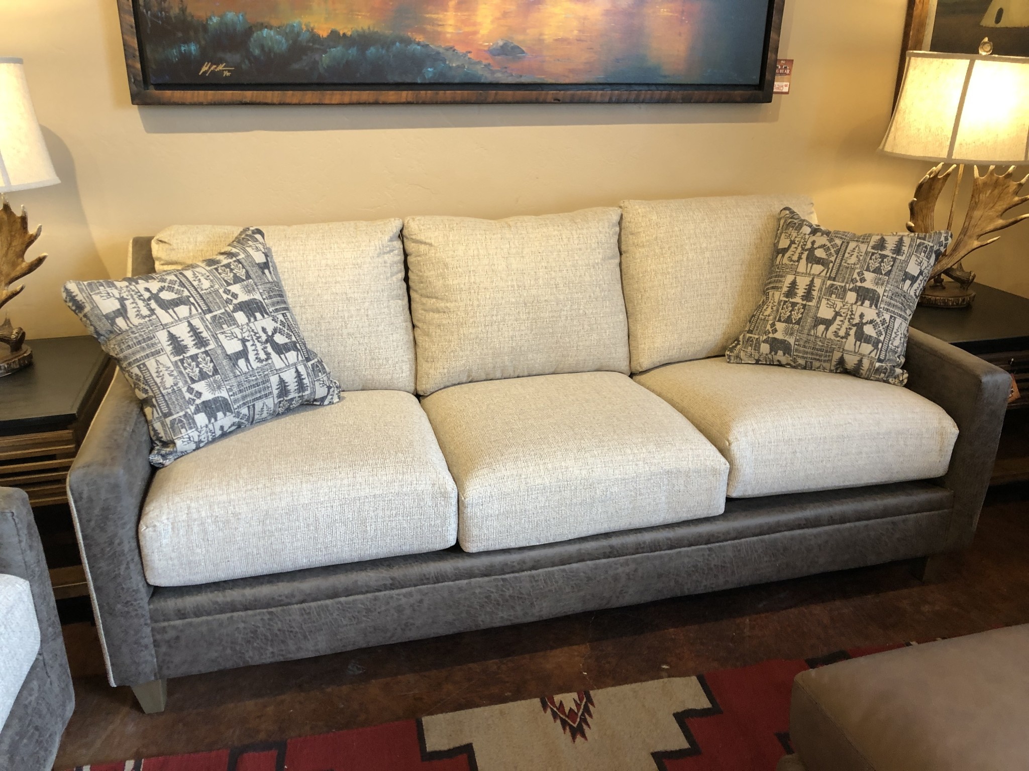 IMF 1318T-70  Moccasin Sofa 85L x 36H x 39D