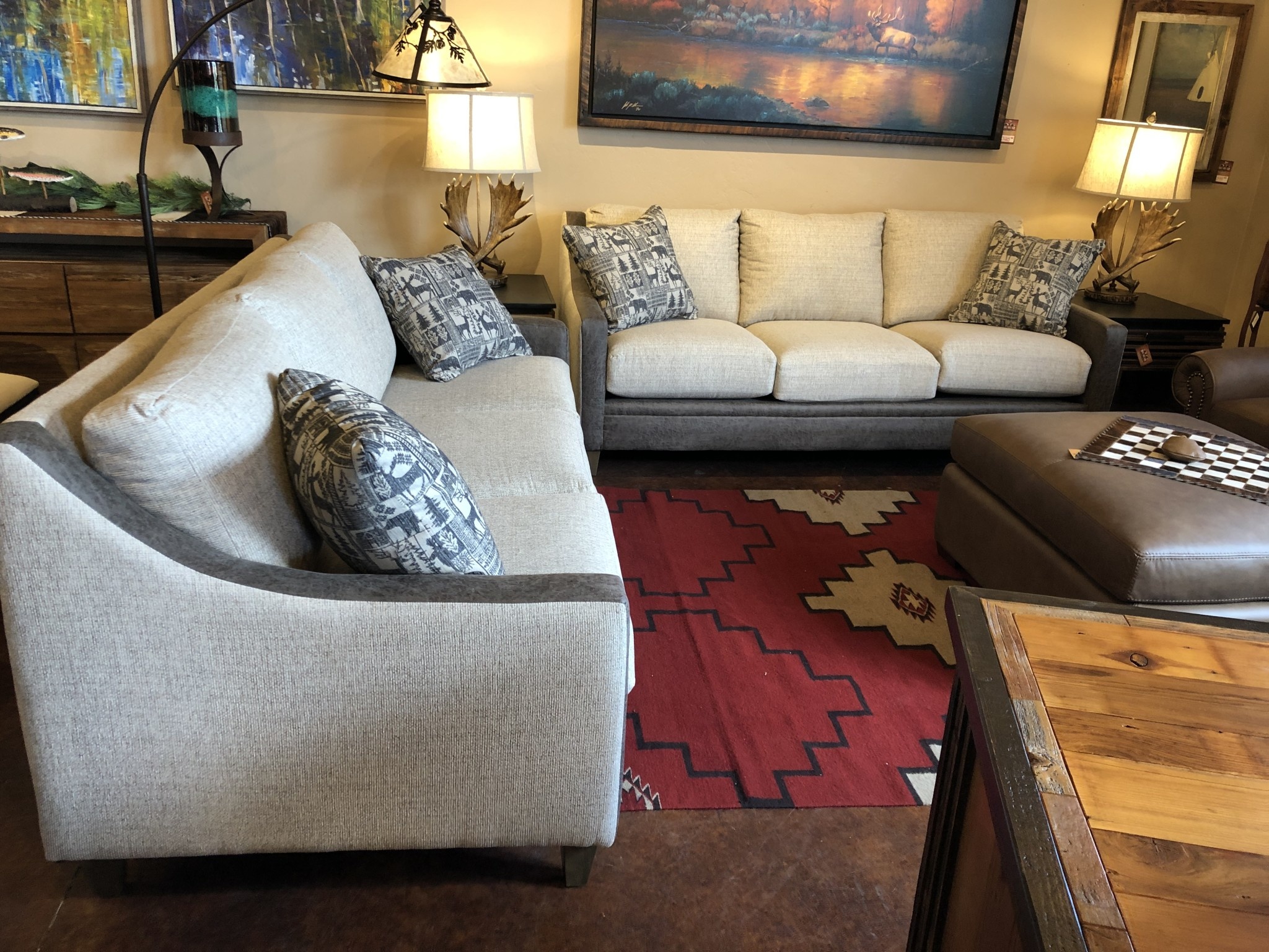 IMF 1318T-70  Moccasin Sofa 85L x 36H x 39D