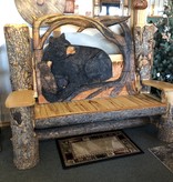 MCE Industries Handcarved Log Bench