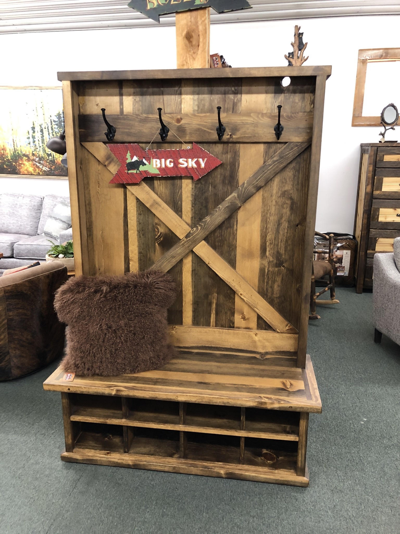 MCE Industries BBF Custom Hall Tree/Bench