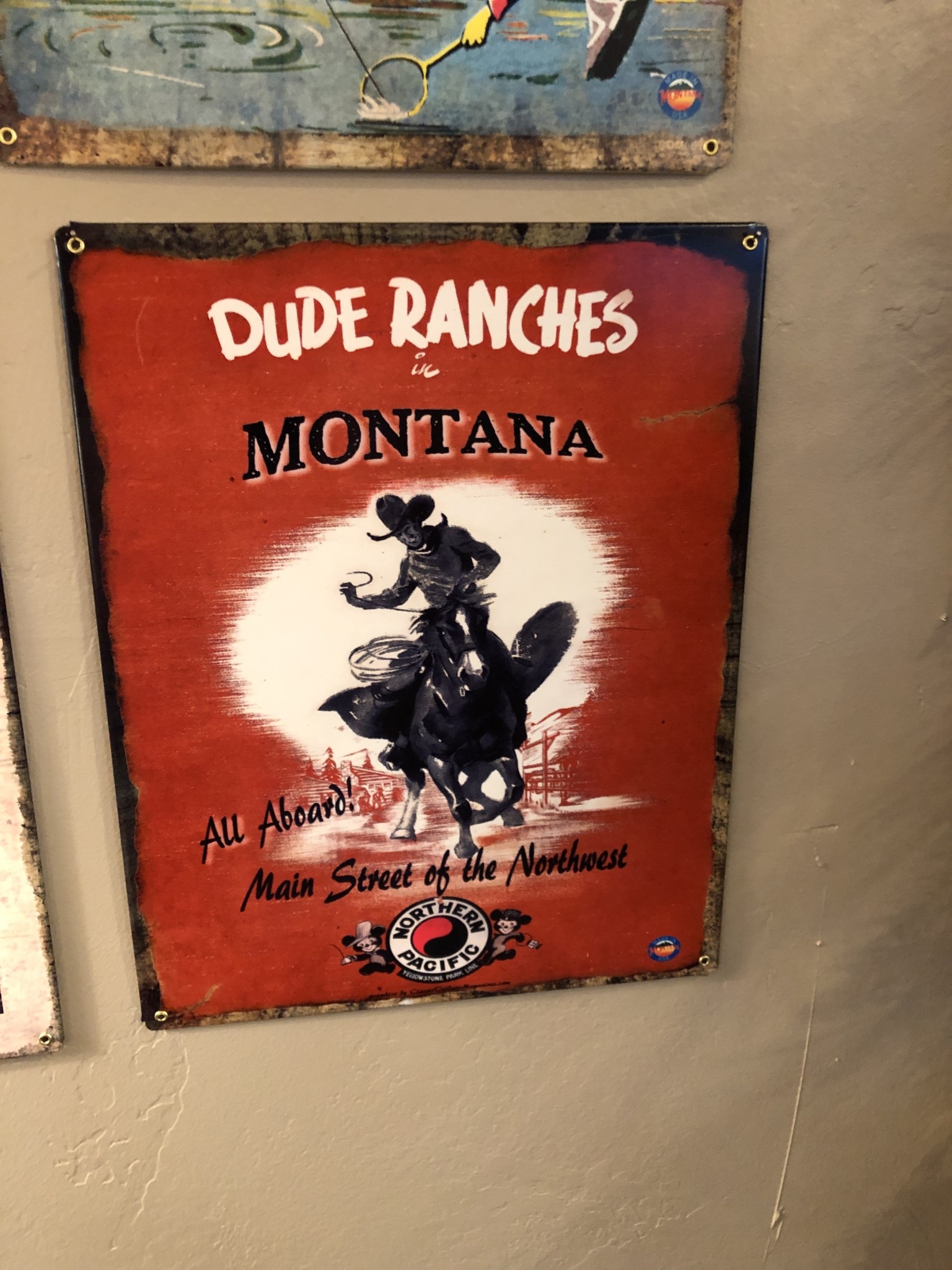 Classic Outdoor Magazines #10 Montana Dude Ranches 12x15 Metal