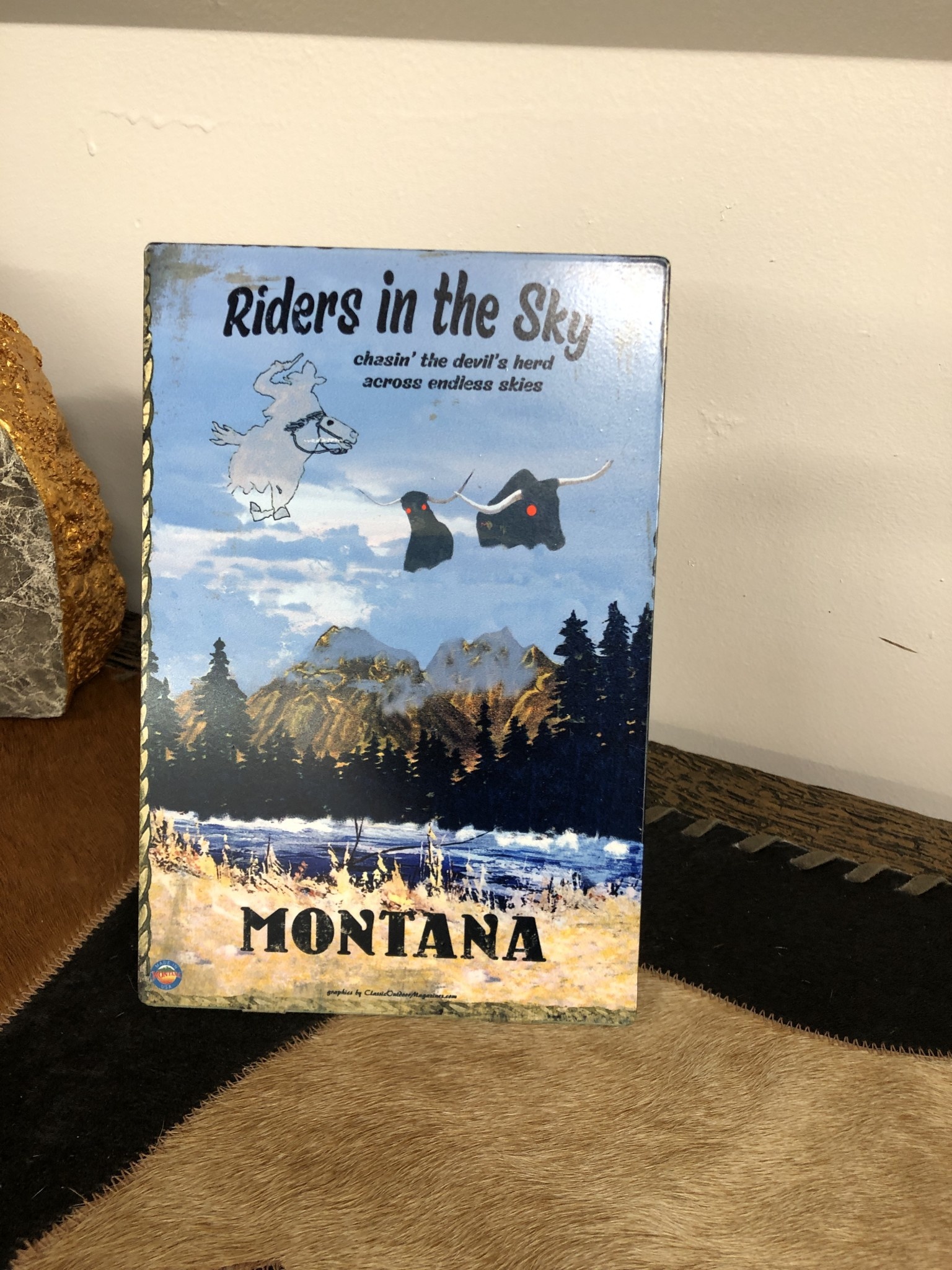 Classic Outdoor Magazines Riders in the Sky 6x9 Table Topper*****