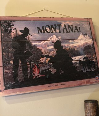 Classic Outdoor Magazines #26   Montana Coffee 12x18 Wood Sign