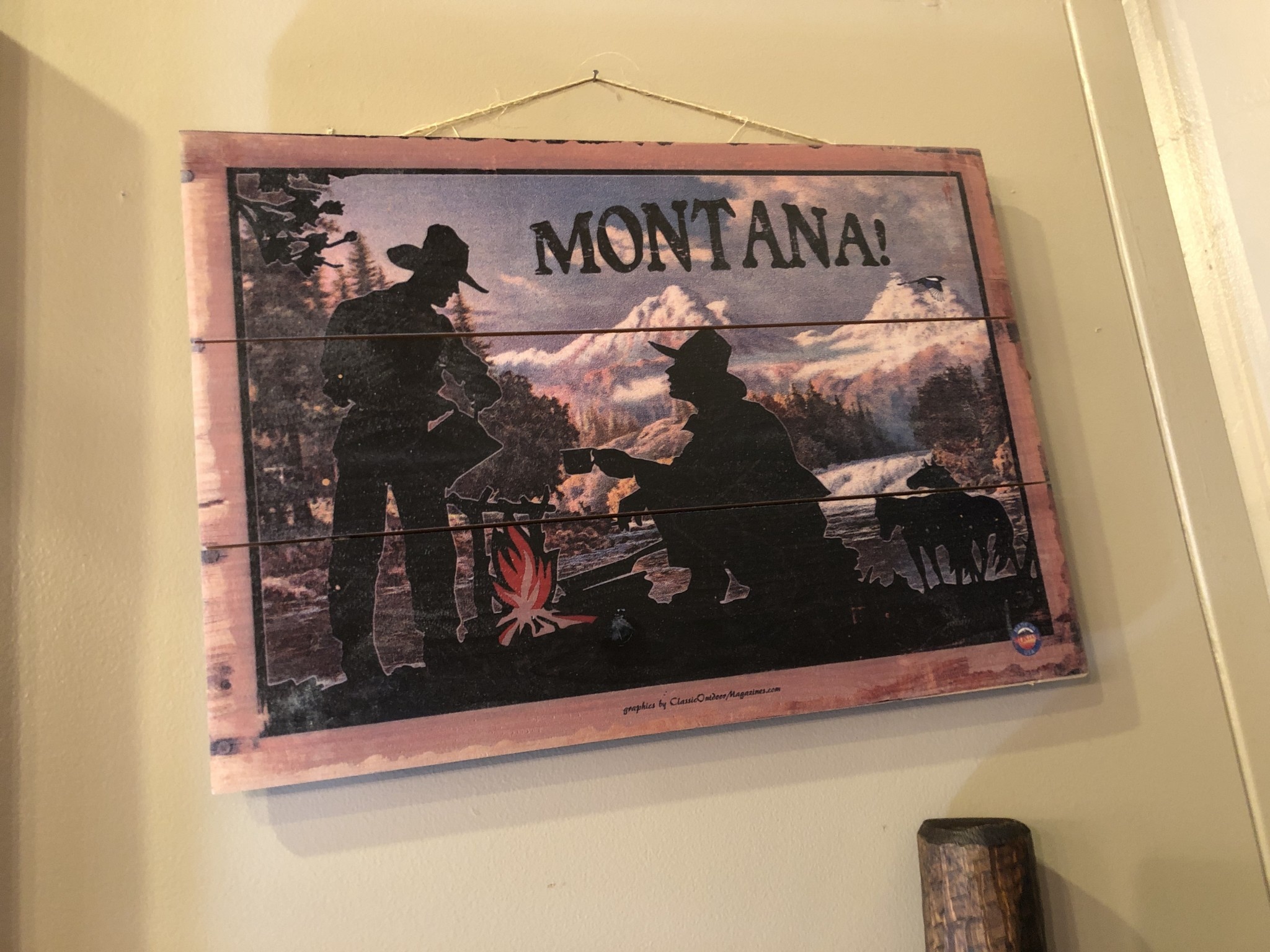 Classic Outdoor Magazines #26   Montana Coffee 12x18 Wood Sign