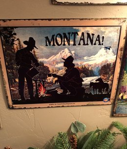 Classic Outdoor Magazines #26  Montana Coffee 12x15 Metal Sign