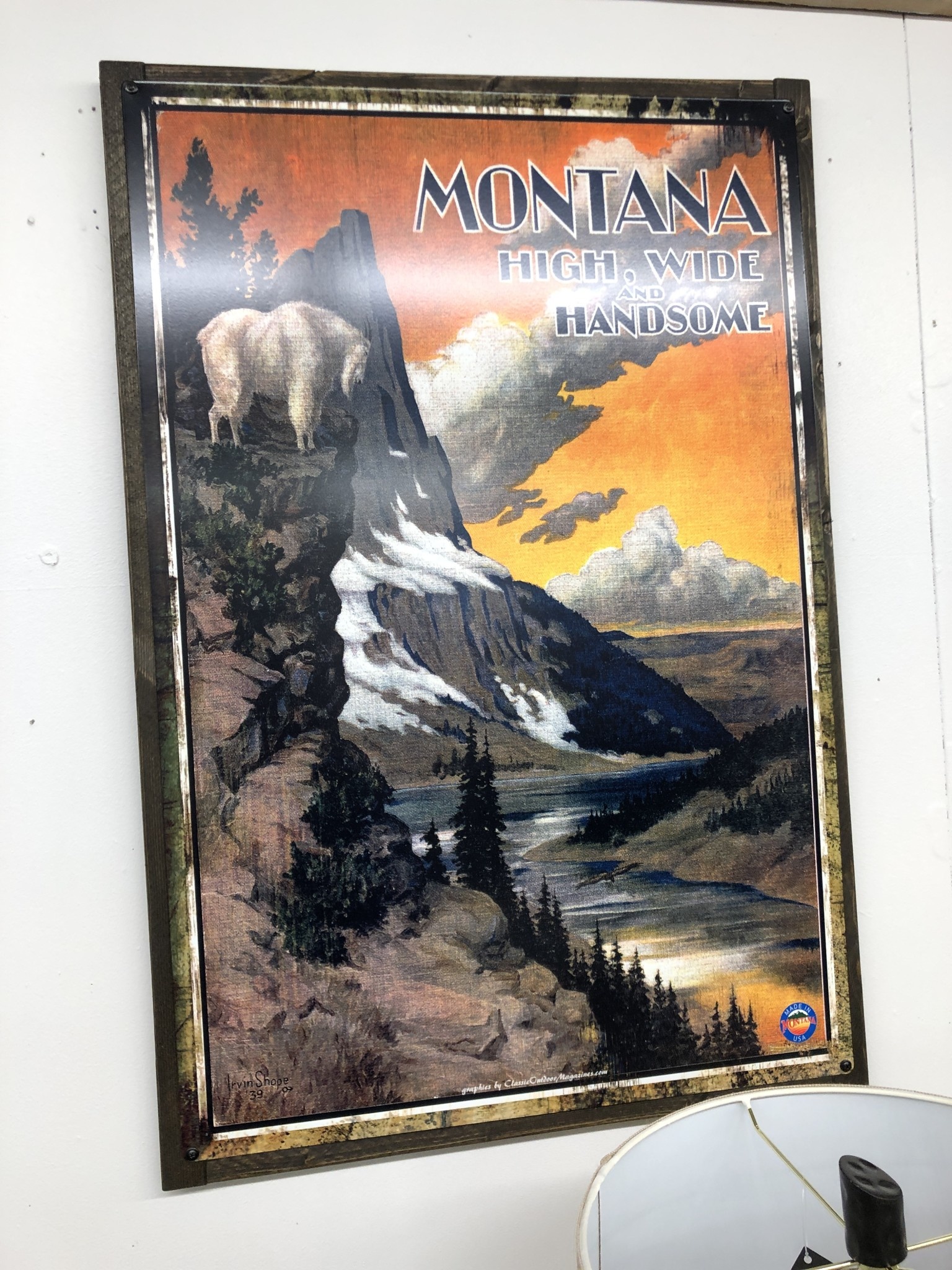 Classic Outdoor Magazines #7 Montana High, Wide & Handsome 24x36 Sign