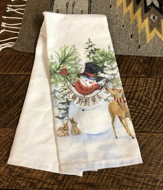 Park Designs All Creatures Christmas Embroidered Dishtowel