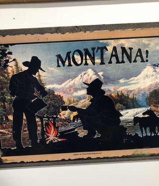 Classic Outdoor Magazines #26  Montana Coffee 16x24 Metal/Wood