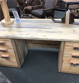 MCE Industries Rustic Desk with Artistic Front Panel