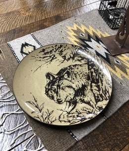 Unison Gifts Wolf 10.5" Dinner Plate