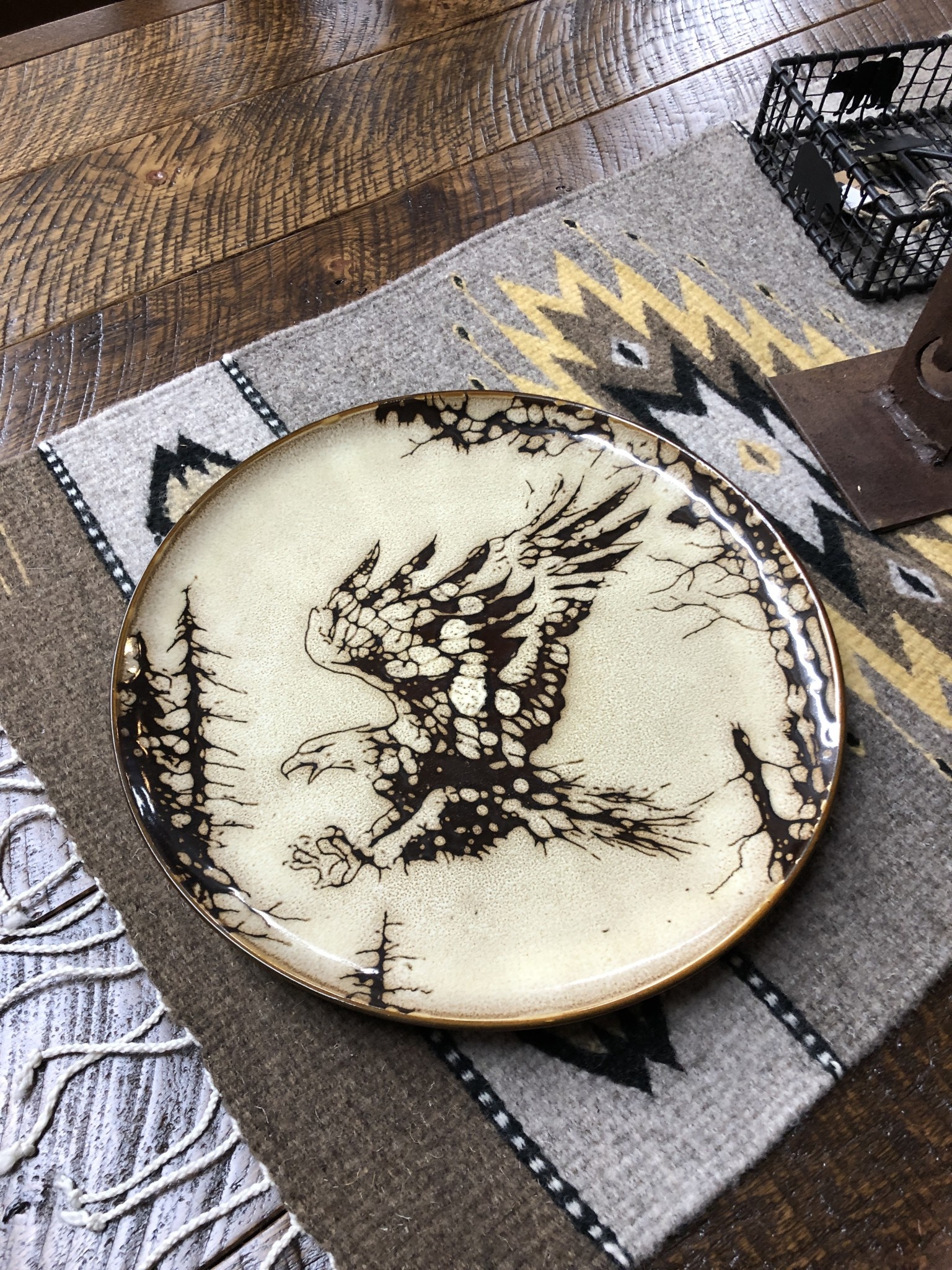 Unison Gifts Eagle 10.5" Dinner Plate