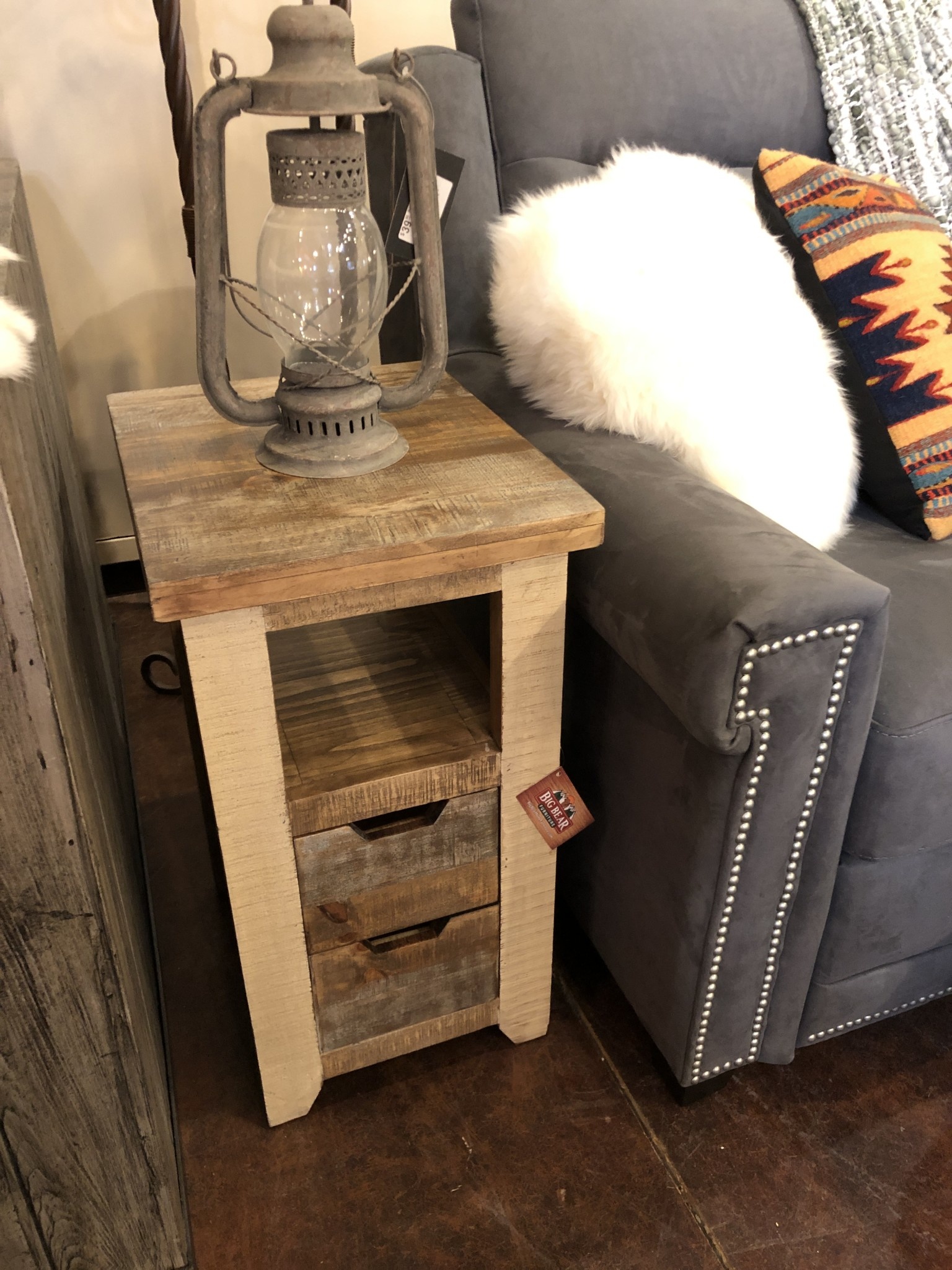 IFD 9661- Antique Multi Chair Side Table 14x17x26