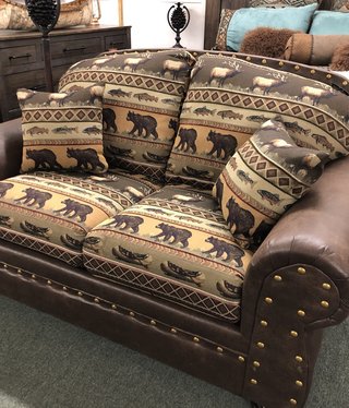IMF 1054-50 Arizona Loveseat  (2fabric) 68L x 39H x 39D