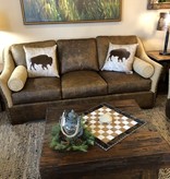 Omnia Brisbane 3C Sofa w/2Bolsters & 2-18"Pillows