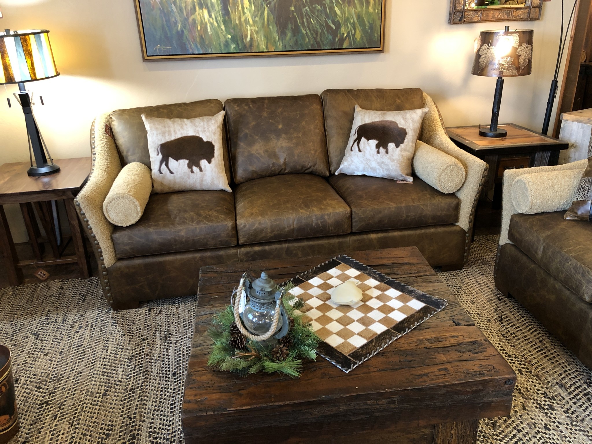 Omnia Brisbane 3C Sofa w/2Bolsters & 2-18"Pillows