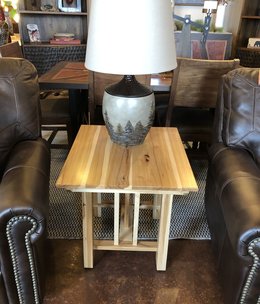 Stone River Grant Trestle HICKORY End Table 24W x 26L x 24H