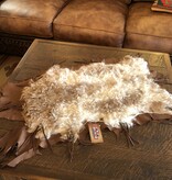 BS Trading Curly Lamb (Tans) Layered Hide/Leather Runner