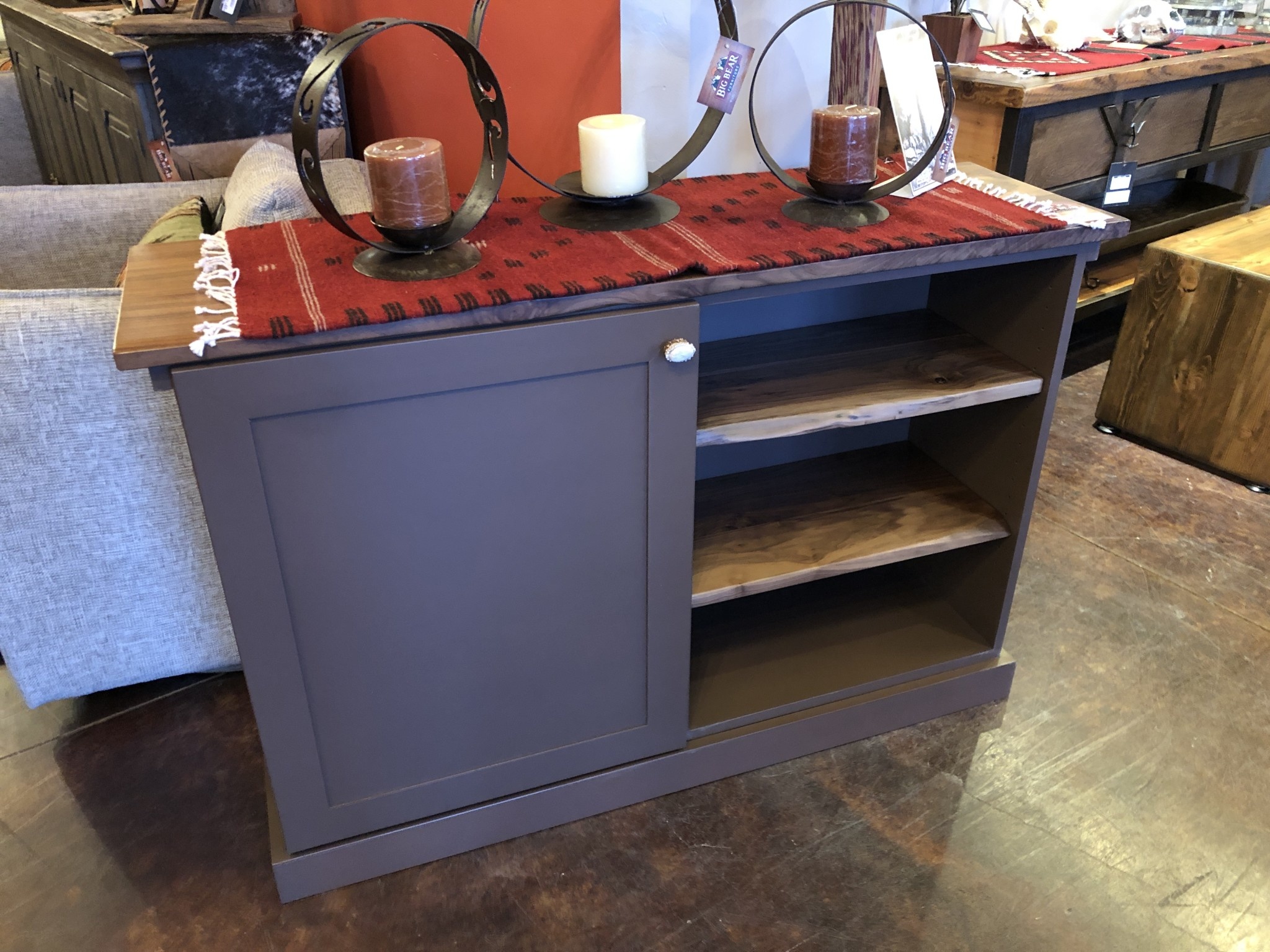 Rustic North Cabinet W/ Adjustable Shelves