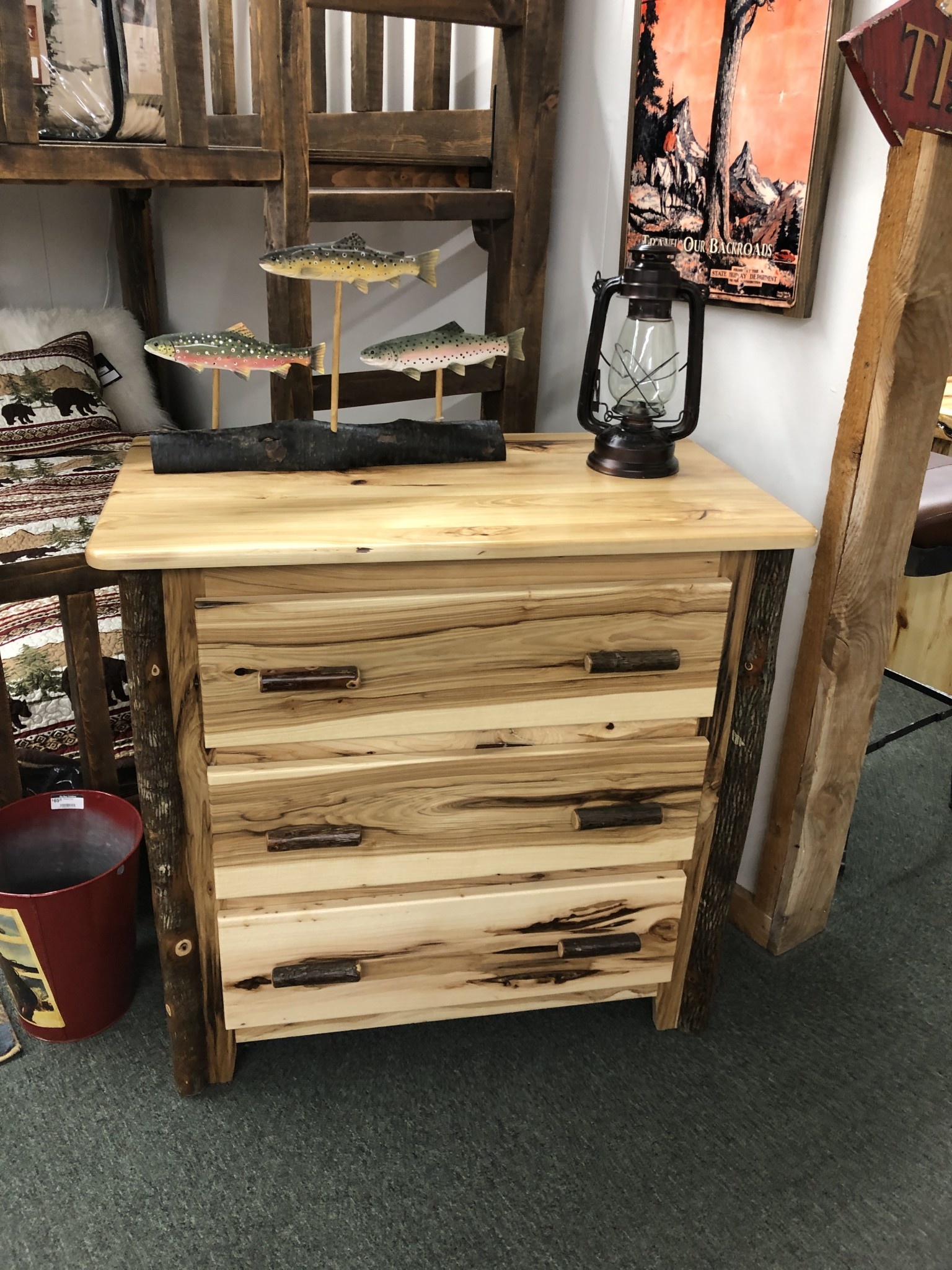 ALBC 3 Drawer Hickory Chest