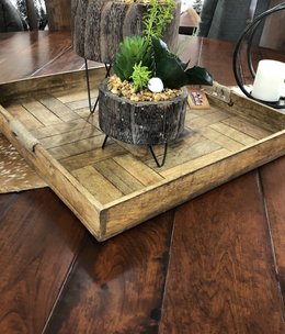 Crestview Miller Parquetry Serving Tray - Medium