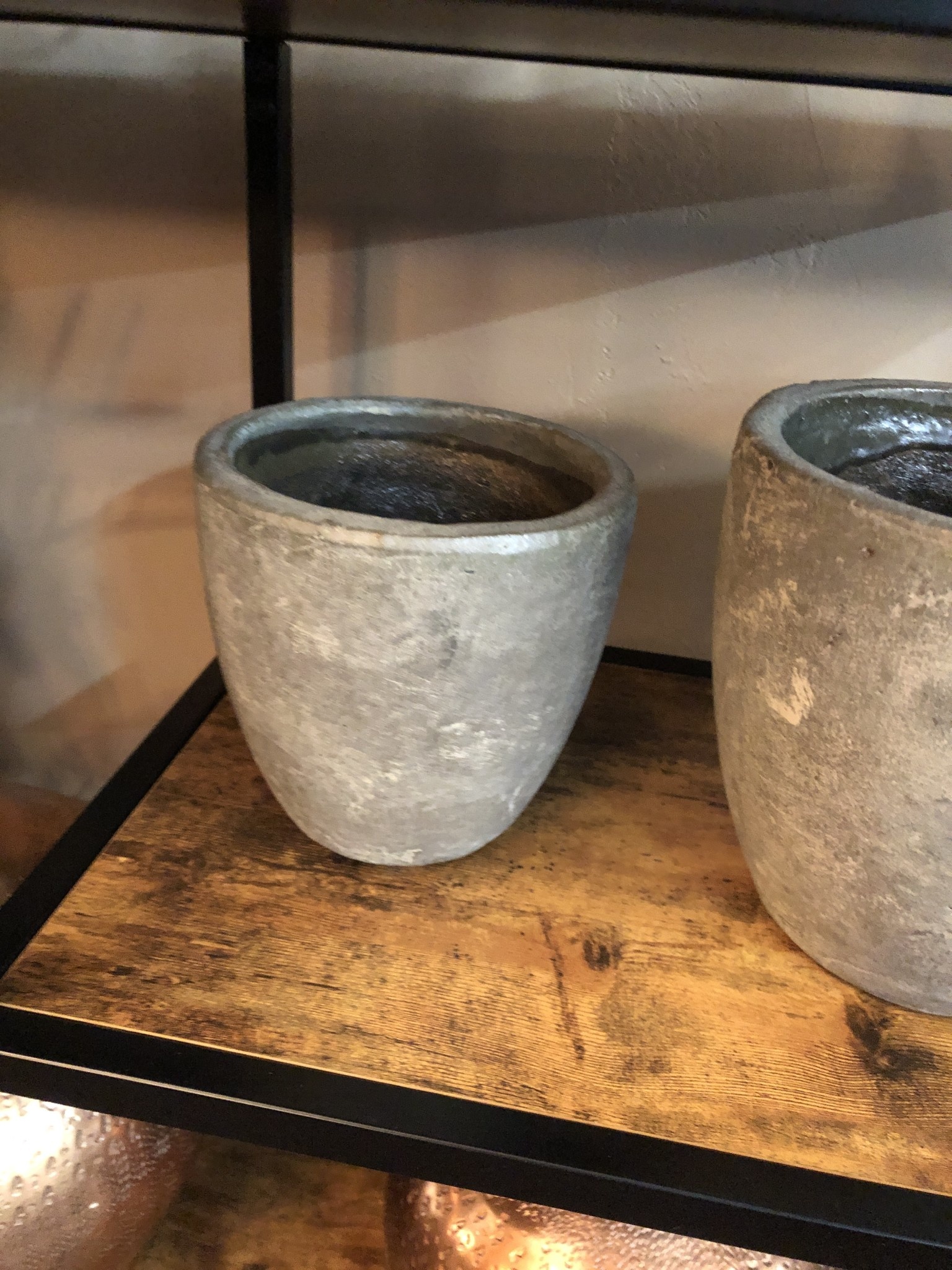 Melrose Gray SMALL Pot Terra Cotta -5.5D x 5.5H