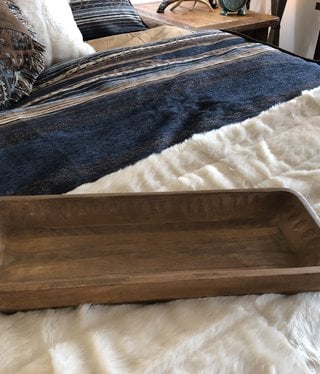 Melrose Mango Wood Tray-SMALL-18.25L x 7W