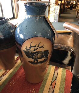 Always Azul Tall Vase 16"Tall