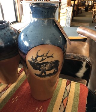 Always Azul Tall Vase 16"Tall