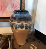 Always Azul Slender Vase 11" Tall