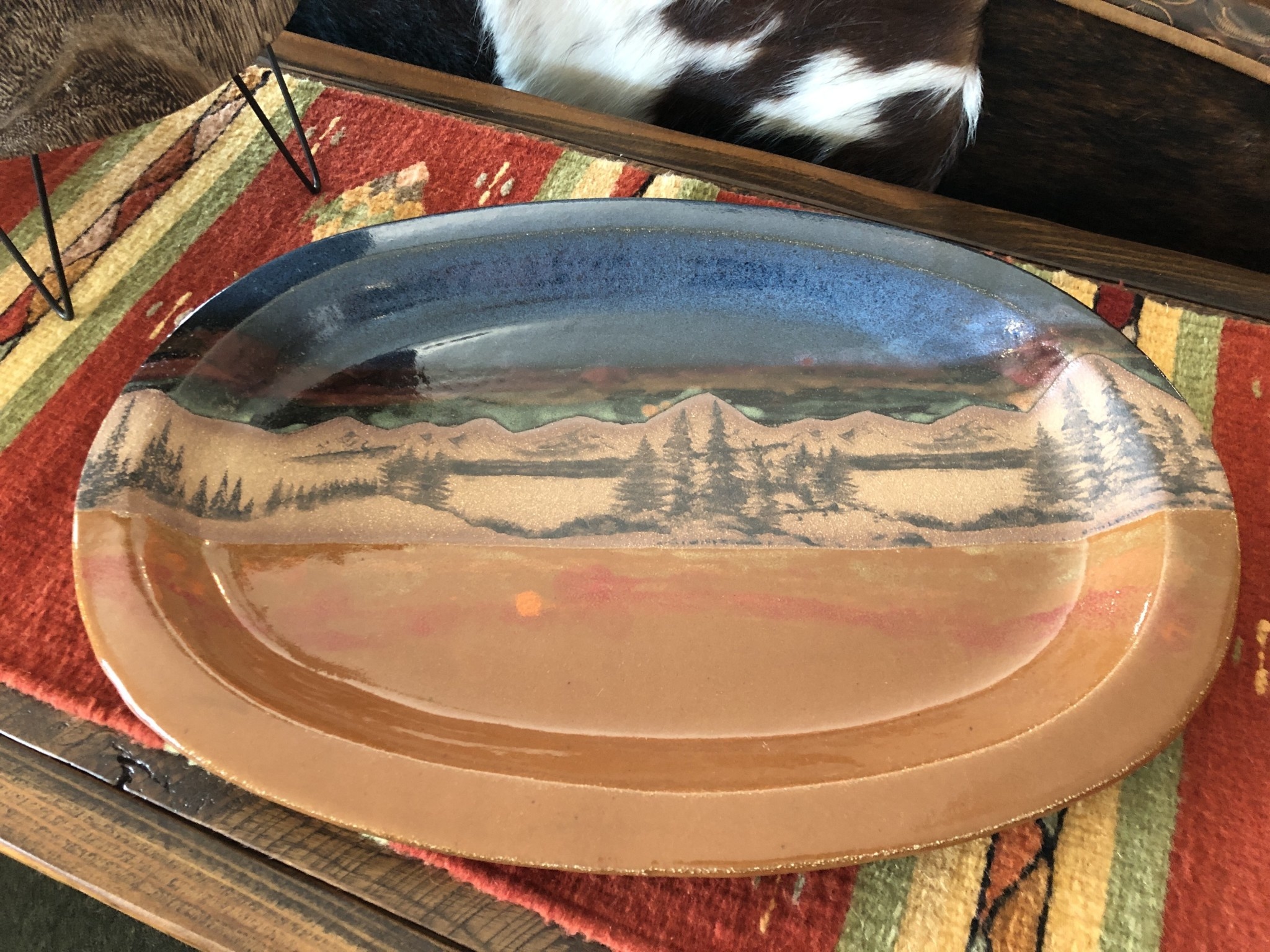 Always Azul Large Oval Platter 18.5" x 13"