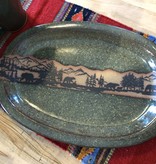 Always Azul Large Oval Platter 18.5" x 13"