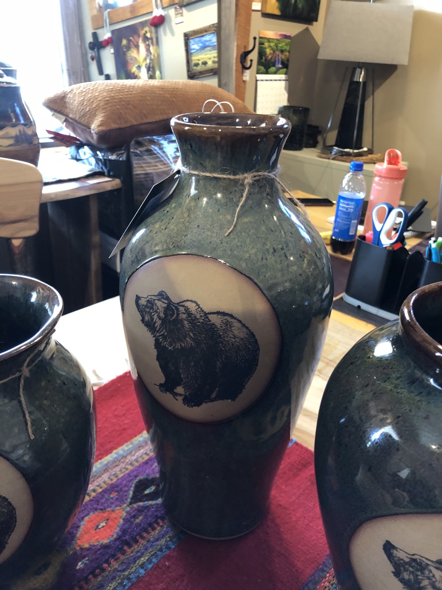 Always Azul Tall Vase 16"Tall