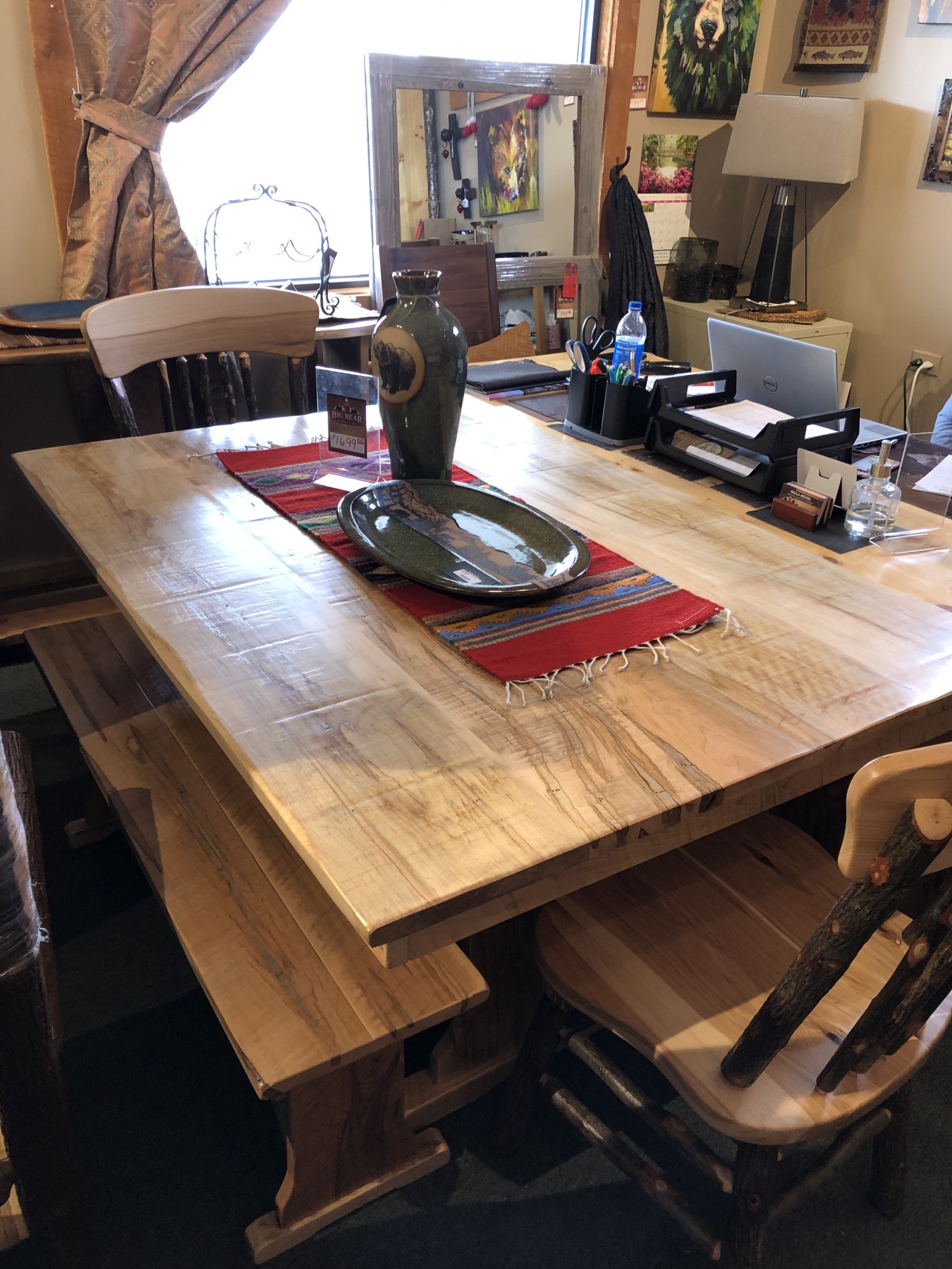 ALBC Wormy Maple Dining Table 42W x 60L