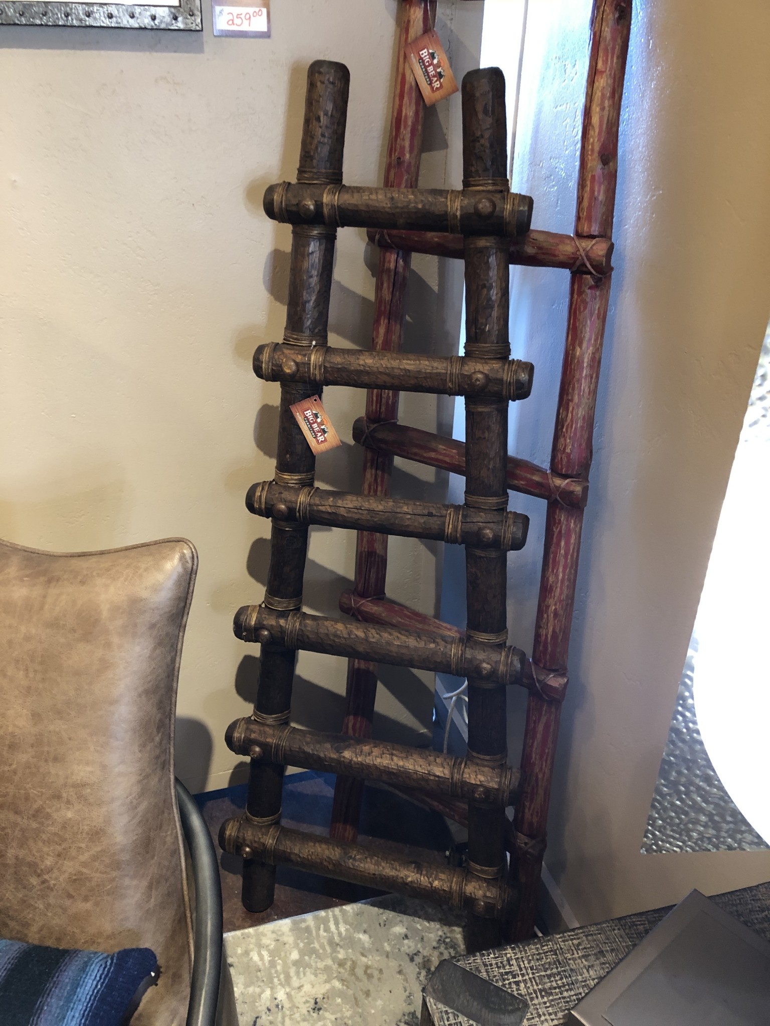 Mexican Country "El Chapeton" 5' Primitive Ladder w/Nails