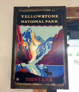 Classic Outdoor Magazines #13 Yellowstone NP Moose 16x24 Metal/Wood