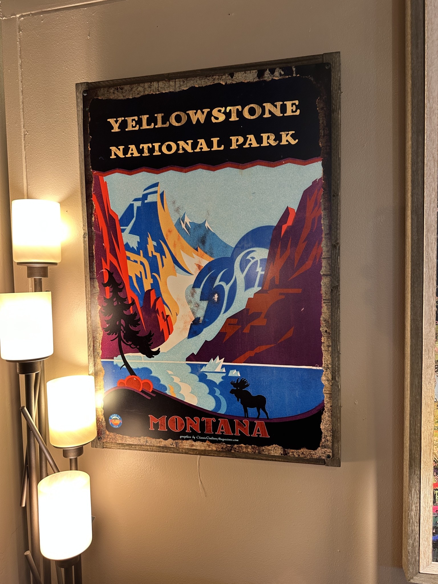 Classic Outdoor Magazines #13 Yellowstone NP Moose 24x36