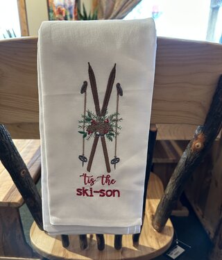 Park Design Tis the Ski-son Dishtowel