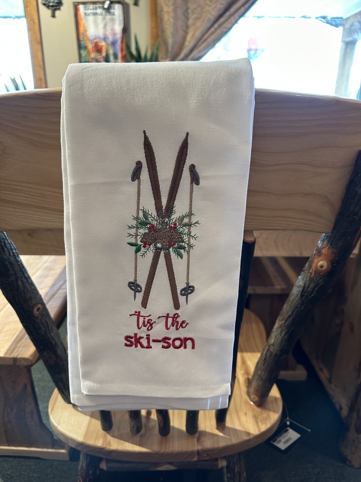 Park Design Tis the Ski-son Dishtowel