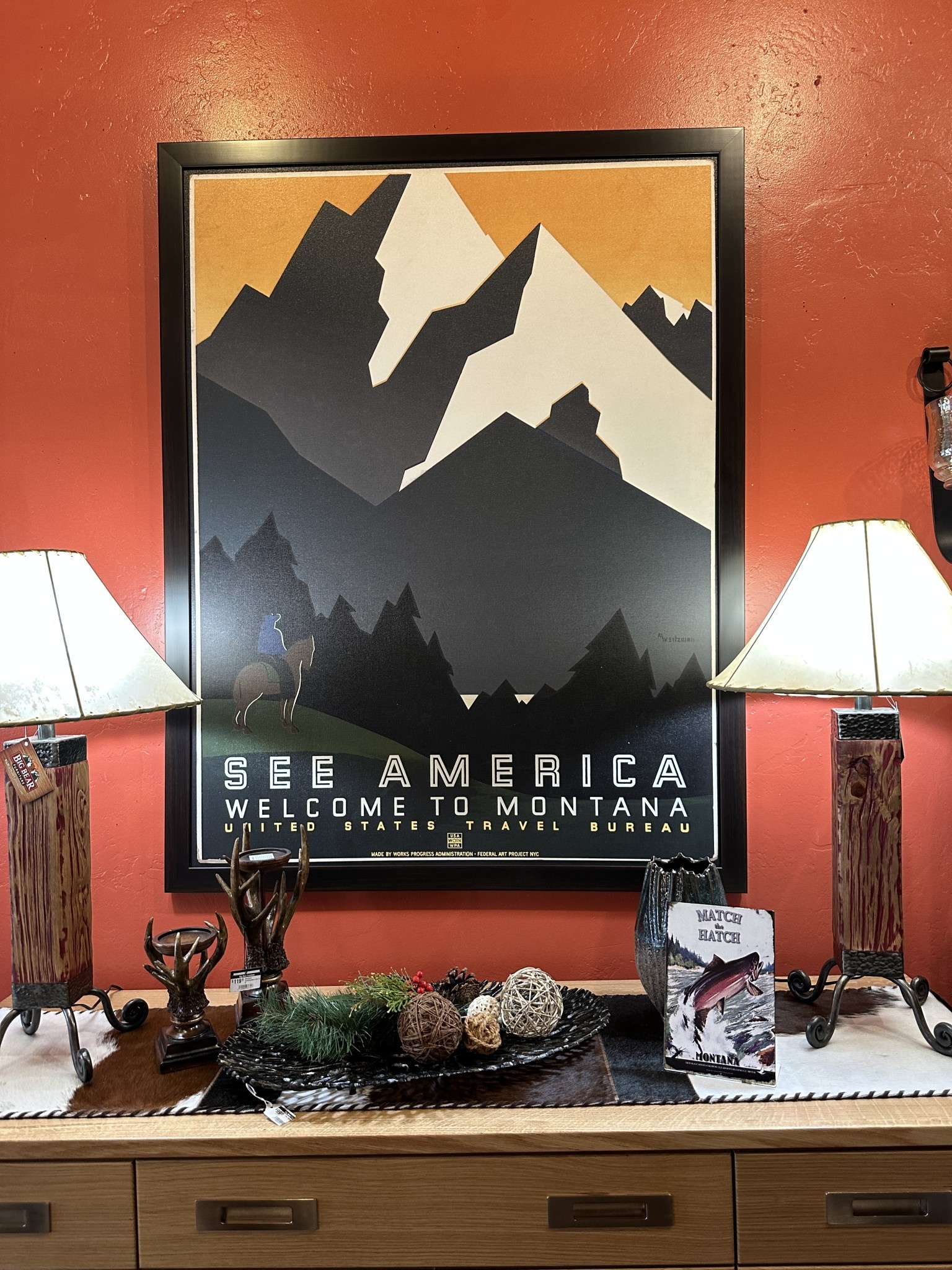 TAC Montana - See America (Mtns & Trees) 32x39