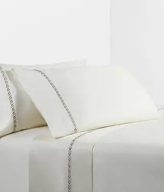 Hiend 350 TC Sheet Set w/Arrow Embroidery - Queen
